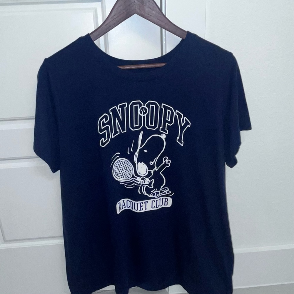 Snoopy‎ Racquet Club Navy T-Shirt Size 1